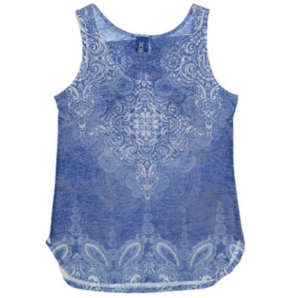 Barcode Apparel Tops - *3/$30* Barcode Apparel Blue Paisley Tank